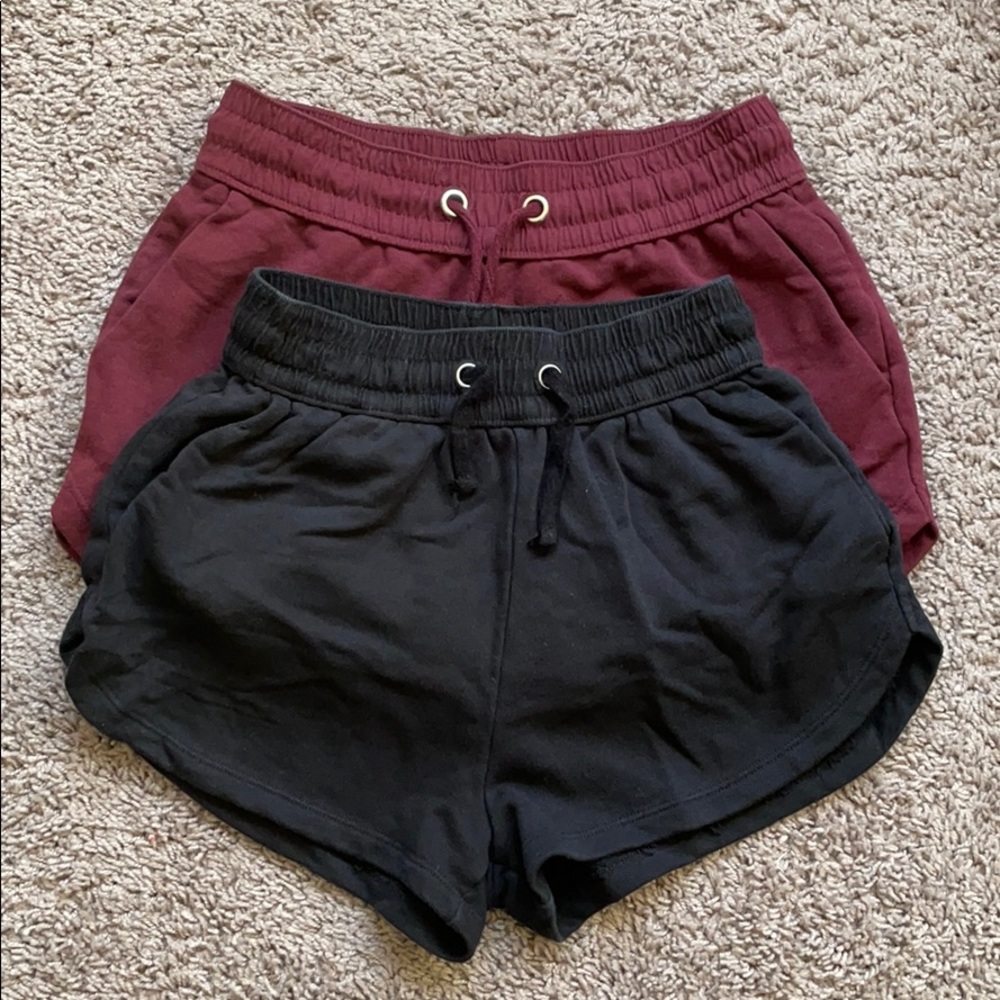 H&M basics cotton shorts (2 pairs)